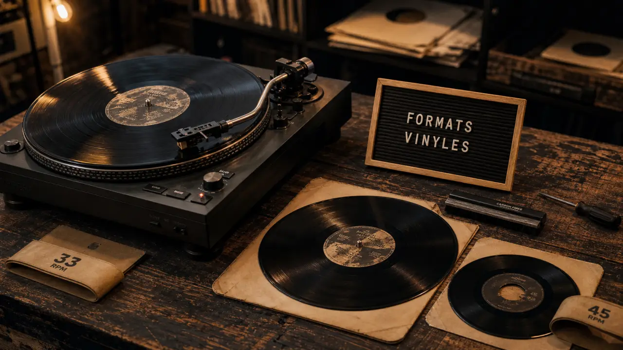 45 tours ou 33 tours : vinyles et différences techniques