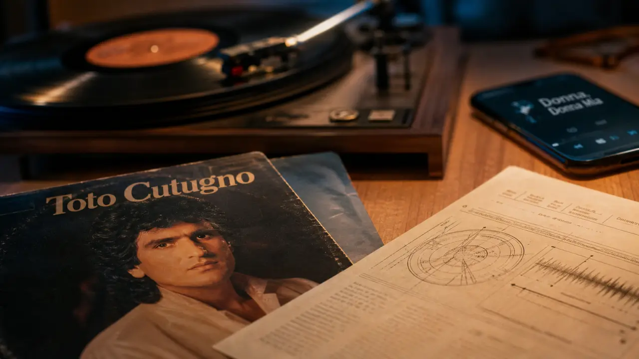 Toto Cutugno Nous, Donna Donna Mia sur vinyle et billet de recherche musicale