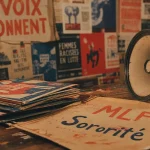 Chanson féministe française MLF Sororité, tirage risograph