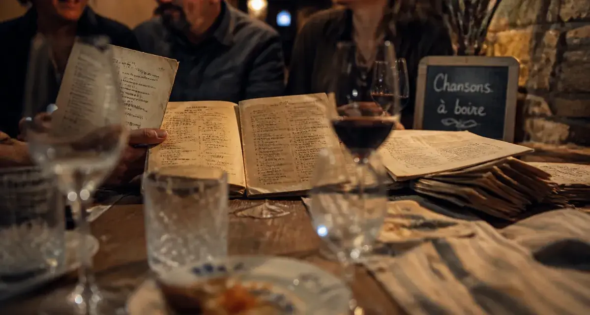 Chansons à boire paroles : table taverne et livrets de chants