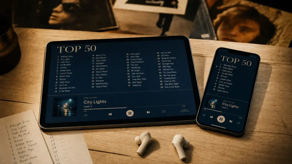 Où écouter le top 50 chanson française 2026, trier les hits et repérer les titres francophones ?