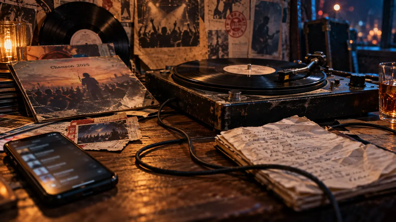 Chanson française 2025 : vinyles, paroles et playlists