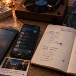 Chanson française actuelle découverte par humeur sur table