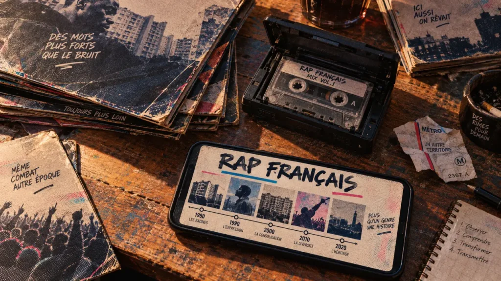 Chanson française rap NTM et Orelsan sur vinyles et cassette