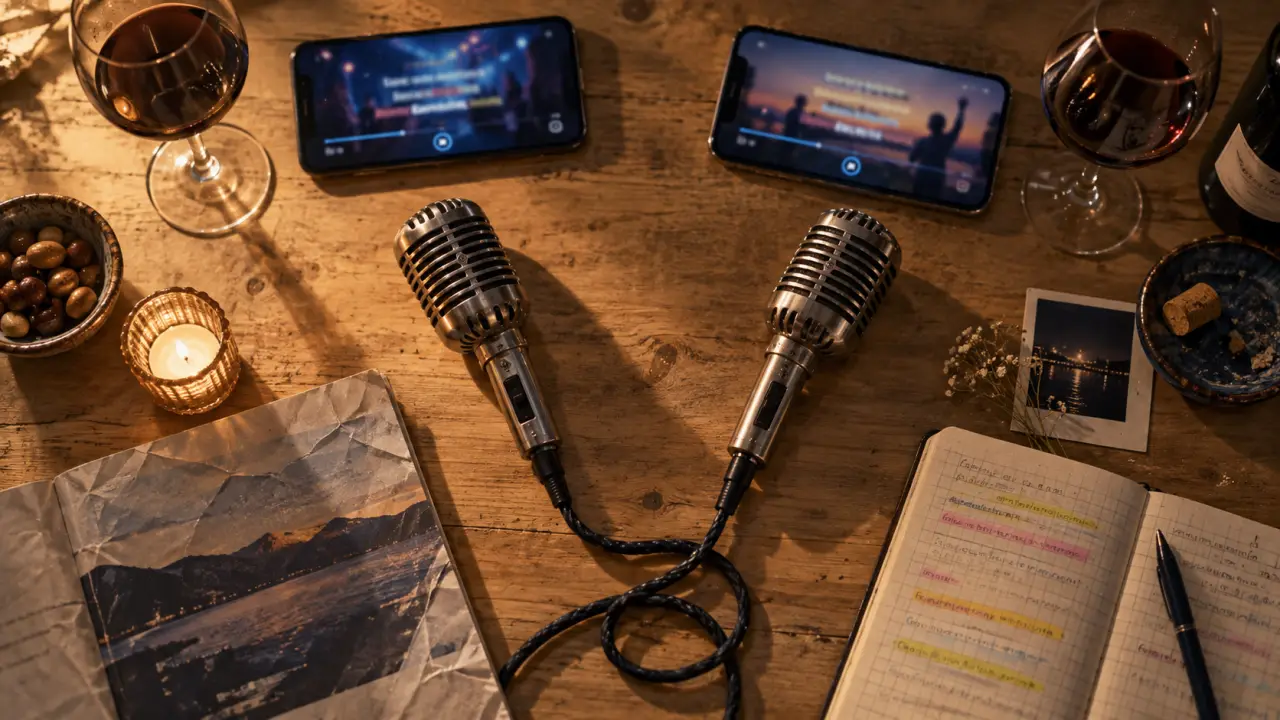 Duo chanson française : deux micros vintage pour chanter à deux