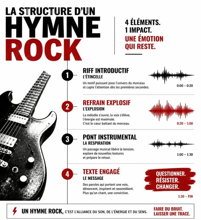 Anatomie d'une chanson rock française culte : structure et éléments clés