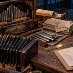 Prix orgue de barbarie : devis et pièces, soufflet et tuyaux visibles