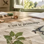 C’est le printemps paroles : fiche imprimée de comptine