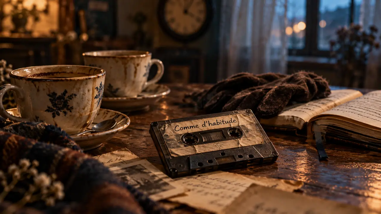 Comme d habitude paroles : couple brisé, café froid et cassette audio
