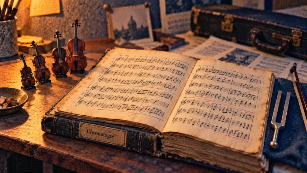Périodes de la musique : chronologie des styles sur une partition
