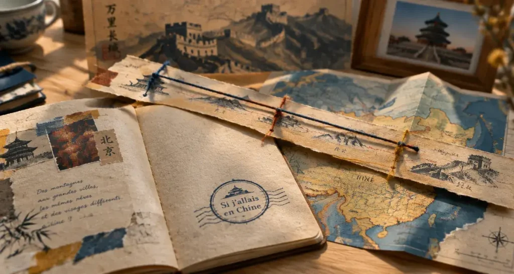 Si j’allais en chine parole : carnet de route et cartes d’Asie
